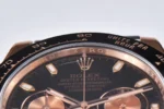 Rolex Daytona Watch – Black Dial with Rubber Strap - Image 4