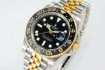 Rolex GMT-Master II GMT Black Dial Two-Tone Stainless Steel and Gold Watch - Image 4