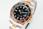Rolex GMT-Master II Watch – Black Dial, Two-Tone Stainless Steel & Rose Gold, Ceramic Bezel - Image 4