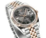 Rolex Datejust 41mm Watch – Two-Tone Steel and Rose Gold with Grey Dial - Image 4