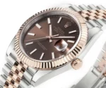 Rolex Datejust 41mm Watch – Brown Dial, Two-Tone Steel & Gold, Fluted Bezel - Image 5