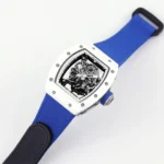 Richard Mille White Cerami5 White Ceramic Blue Strap Watch - Image 5
