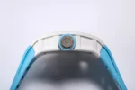 Richard Mille RM055 White Ceramic Blue Strap - Image 5