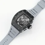 Richard Mille Black Ceramic Watch Grey Strap - Image 5