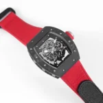 Richard Mille Carbon Fiber Watch Red Strap - Image 5