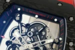 Richard Mille RM055 Skeleton Watch Red Strap - Image 5
