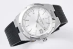 Vacheron Constantin Overseas 4500V Series – Silver Dial with Black Rubber Strap – Luxury Steel Watch - Image 5