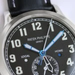 Patek Philippe Calatrava Pilot Travel Time Black Dial - Image 5