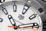 TAG Heuer Super Aquaracer Series Watch – Silver Stainless Steel, White Dial, Formal Casual Style - Image 8