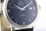 Omega De Ville Blue Dial Leather Watch - Image 5