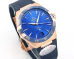 OMEGA Constellation Meteorite Blue Dial Watch (2) - Image 5