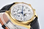 Longines Master Moonphase Chronograph Watch L2.773.4.78.6 Black Leather - Image 5