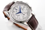 Longines Classic Chronograph Brown Leather Watch - Image 5