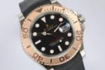 Rolex Yacht-Master 40 – Black Dial, Rose Gold Bezel, Oysterflex Strap - Image 5