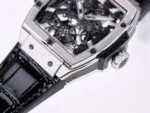 Hublot Masterpiece 906 Tourbillon Watch – Black Leather Strap, Rose Gold/Platinum Plated Case - Image 7