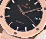 WWF Hublot Classic Fusion Replica Watch – Rose Gold with Black Dial - Image 5