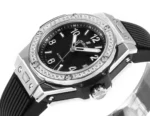 Hublot Big Bang One-Click 39mm Stainless Steel White Pave Watch with Black Strap (2) - Image 5