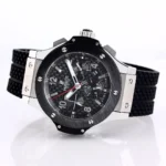Hublot Big Bang 44mm Black Ceramic & Stainless Steel Chronograph Watch with Rubber Strap - Image 5