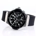 HUBLOT Big Bang 44mm Black Rubber Strap Chronograph Watch – Stainless Steel Case - Image 5