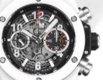 HUBLOT Big Bang Unico White Ceramic Chronograph Watch with Rubber Strap - Image 5