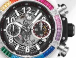 Hublot Big Bang Unico Rainbow Ceramic Watch – White with Multicolor Bezel, Automatic Chronograph, 45mm - Image 5