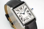 Cartier Tank Must Watch Black Leather Strap - Image 8