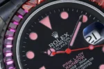 Rolex Submariner – Black Dial with Pink Markers, 40mm Case, Custom Bezel - Image 5
