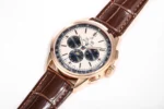 Breitling Premier B25 Chronograph Rose Gold Brown Leather - Image 5
