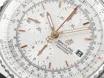 Breitling Navitimer Chronograph Silver Leather - Image 5
