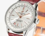 Breitling Navitimer Automatic Silver Red Leather - Image 5