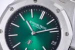 Audemars Piguet Royal Oak 15202 Green Steel Watch - Image 5