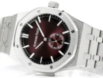 Audemars Piguet Royal Oak 26591IP Burgundy Steel Watch - Image 5