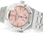 Audemars Piguet Royal Oak 26591IP Pink Dial Steel Watch - Image 5