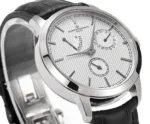 Vacheron Constantin Traditionnelle 83520/000R-9909 Mechanical Watch – Silver Dial, Black Leather Strap, Multi-Function Automatic Watch - Image 5