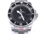 Rolex Submariner PARAKEET – Custom Black Gradient Green Dial, Carbon Fiber Bezel, Stainless Steel Watch - Image 5