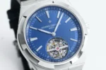 Vacheron Constantin Overseas Tourbillon – Blue Dial, Stainless Steel Case, Leather Strap Watch - Image 5