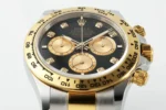 Rolex Daytona Watch – Two-Tone Stainless Steel and Gold, Black Dial, Chronograph Style - Image 5