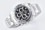 Rolex Daytona Watch – Black Enamel Dial with Moissanite Diamonds - Image 5