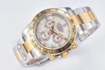 Rolex Daytona Watch with Moissanite Diamonds – Two-Tone with Mother-of-Pearl Dial - Image 5