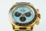 Rolex Daytona Watch – Gold Case, Tiffany Blue Dial, Chronograph Style - Image 5