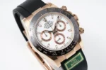 Rolex Daytona Rose Gold Black Rubber Strap Chronograph Watch - Image 5