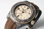 Rolex GMT-Master II Limited Edition – Carbon Fiber Case, Brown Strap, Beige Dial - Image 5