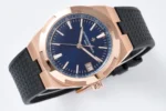 Vacheron Constantin Overseas 4500V Series – Rose Gold Case, Blue Dial, Rubber Strap Watch - Image 5
