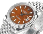 Rolex Datejust 41 Custom Orange Dial Steel - Image 5