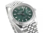 Rolex Datejust 41mm Green Dial Stainless Steel Oyster Bracelet Watch - Image 5
