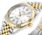 Rolex Datejust 41mm Two-Tone White Dial Fluted Bezel Watch - Image 5