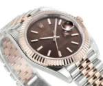 Rolex Datejust 41mm Watch – Brown Dial, Two-Tone Steel & Gold, Fluted Bezel - Image 6