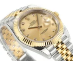 Rolex Datejust 41mm Two-Tone Gold & Steel Watch with Diamond Bezel - Image 6