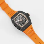 Richard Mille Black Ceramic Orange Strap Watch - Image 6