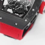 Richard Mille Carbon Fiber Watch Red Strap - Image 6